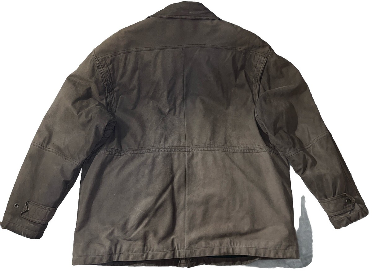 Vintage 90s Lord & Taylor Kensington Collection Brown Leather Men