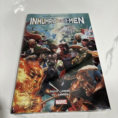 Inhumans VS X-Men vs. Soule Lemire Yu Marvel Hardcover Sealed