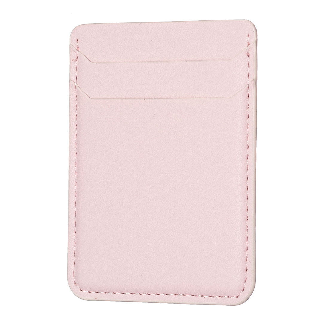 Leather Credit Card Wallet Holder Stick-On Cell Phone Universal