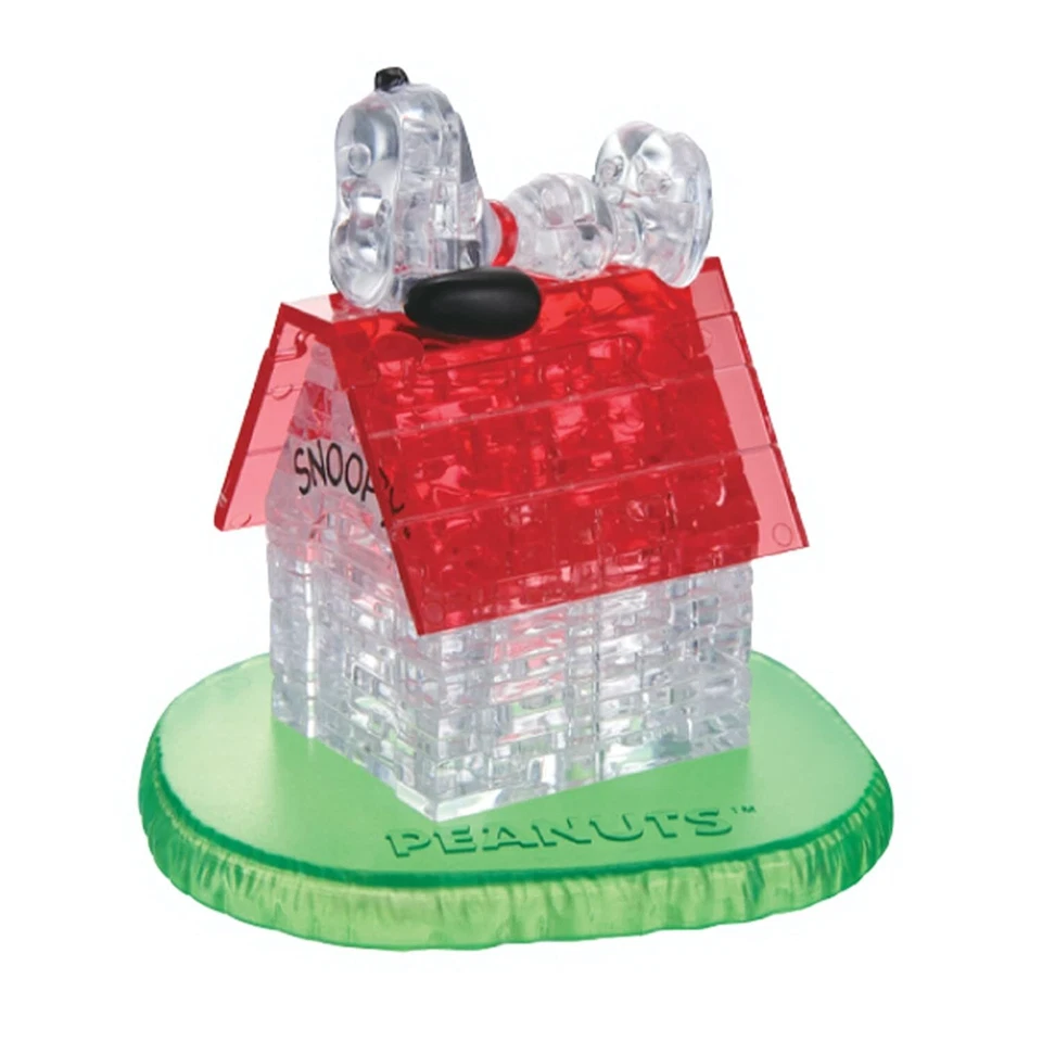 Peanuts Snoopy House 3D Crystal Puzzle Fun Brain Teaser for Ages 12 and Up - Image 2 of 4