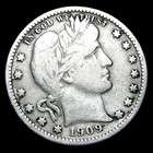 1909-O Barber Quarter Silver ---- Nice Details Coin ---- #076Z