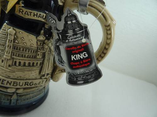 König gedeckter Bierstein LTD Edition 3000 #45 Markusturm Rothenburg Germany 8" - Bild 4 von 13