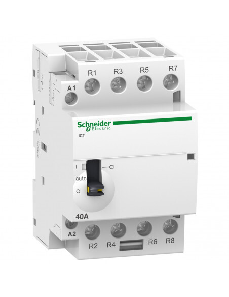 Contacteur triphasé Acti9 iCT Schneider A9C21164 63A 4NO commande 24VCA