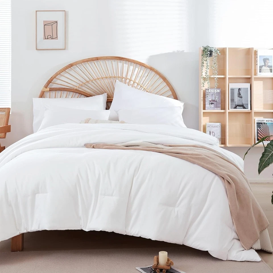  Juego de edredones tamaño king microfibra suave juego de 3 piezas para hombre, mujer  Foto 3 de 4