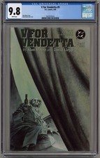 V PER VENDETTA #9 CGC 9,8 PAGINE BIANCHE DC COMICS 1989