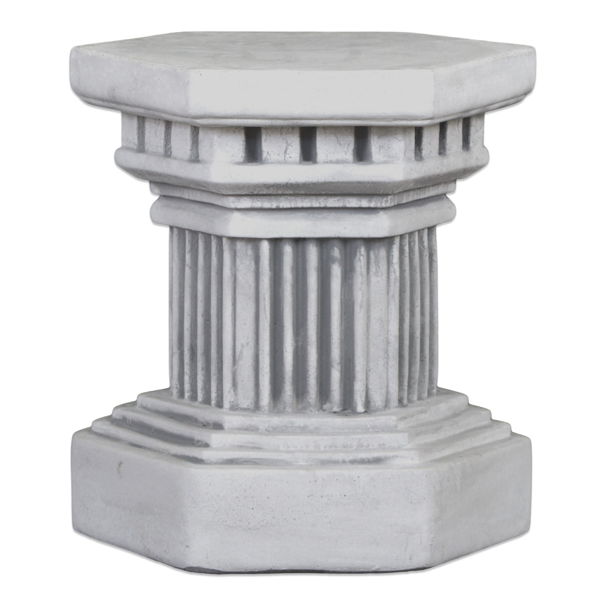 Podest 23 Cm Sockel Steinsäule 16 Cm 13 Kg Grau Weißbeton Frostsicher