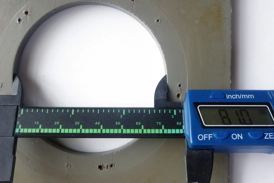 Original Grey Burke & James 6 x 6" Wooden Lens Board 81mm Hole Rare Find - Image 3 of 4