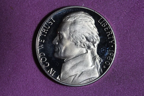 1980-S Jefferson Nickel Proof — photo from another recent sale
