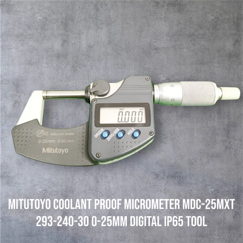 Mitutoyo Coolant Proof Micrometer MDC-25PX 293-240-30 0-25mm Digital IP65 Tool