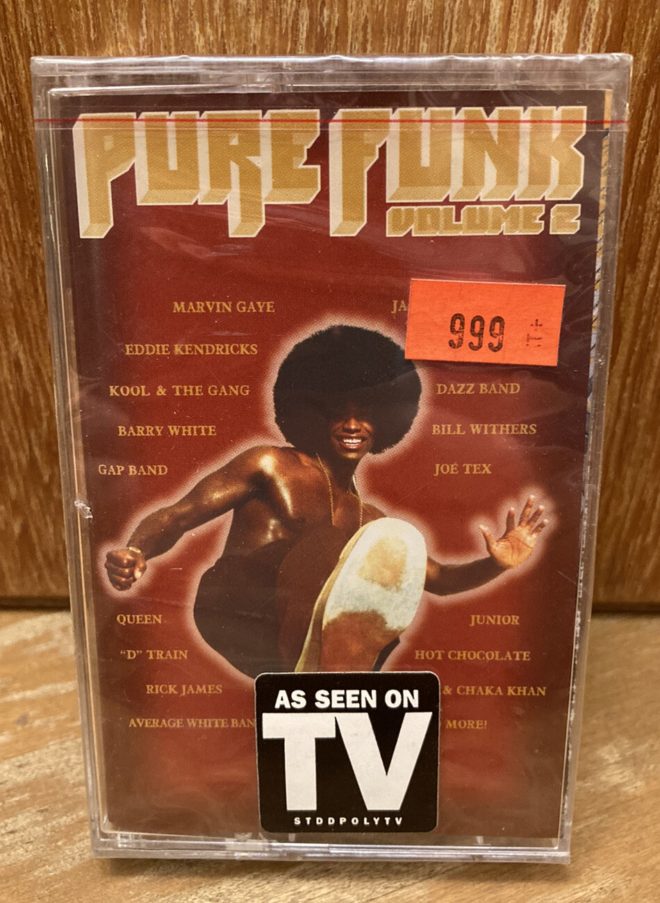 Pure Funk Vol. 2 CASSETTE TAPE NEW! Sealed Various Artists Gaye