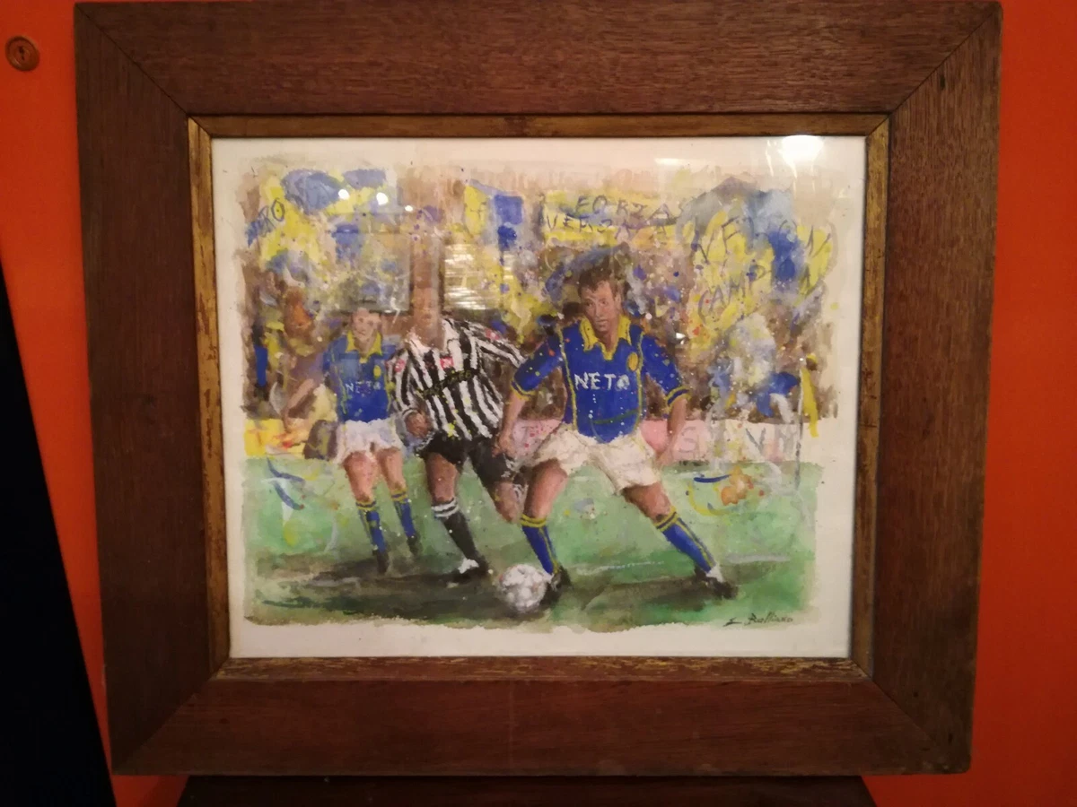 Tableau Miroir Roberto Baggio, Juventus, 36x26 Cm