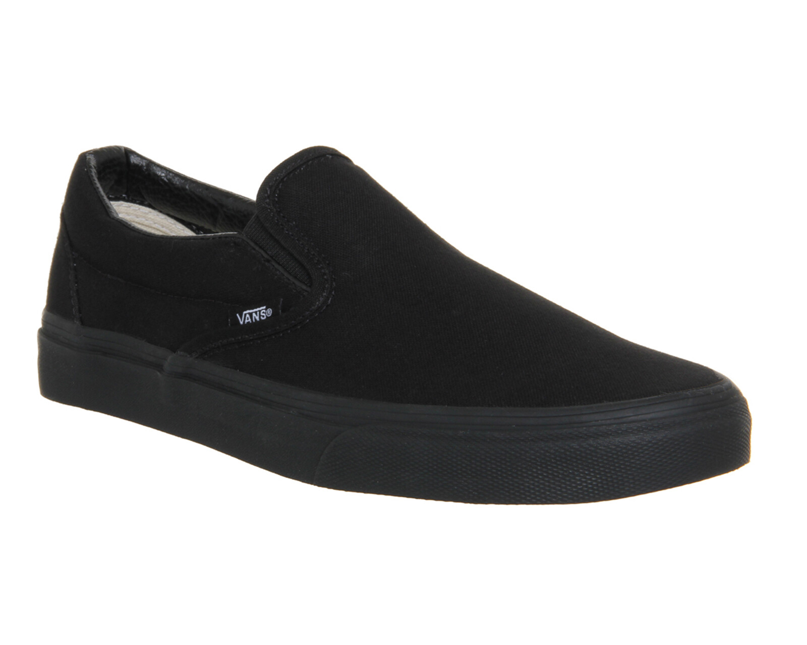 vans classic slip on trainers black marshmallow checkerboard