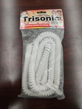 Trisonic - 25 FT Modular Coil Phone Cord - White - Free Shipping