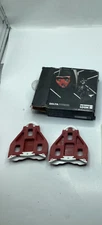 NOS Vintage Look Delta Pedal Cleat Parts Red Shoe Bicycle Cycling