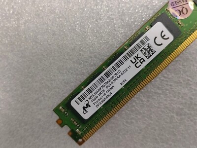 Micron 16GB DDR4 3200 ECC UDIMM RAM VLP MT 18ADF2G72AZ-3G2R1 for