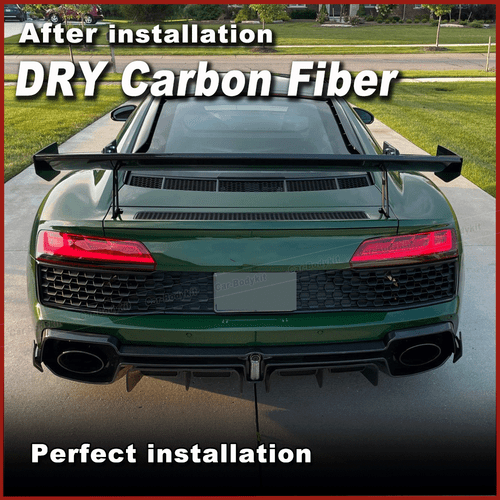 Se adapta a Audi R8 V10 2022-24 Dry Carbon parachoques trasero difusor difusor trasero - Imagen 2 de 12