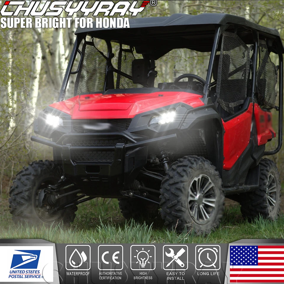 Super bombillas LED para Polaris Magnum 500: 2002-2003 y Ranger 400: 2010-2014 Foto 3 de 4