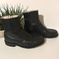 Executive Imperials Men's 8" Boots Size 8.5 E4 Black Leather Beatle Elvis Biker