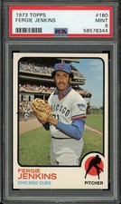 1973 Topps Baseball #180 Fergie Jenkins PSA 9