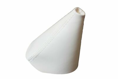 Real Leather White Automatic Shift Boot Fits 10-13 Kia Forte