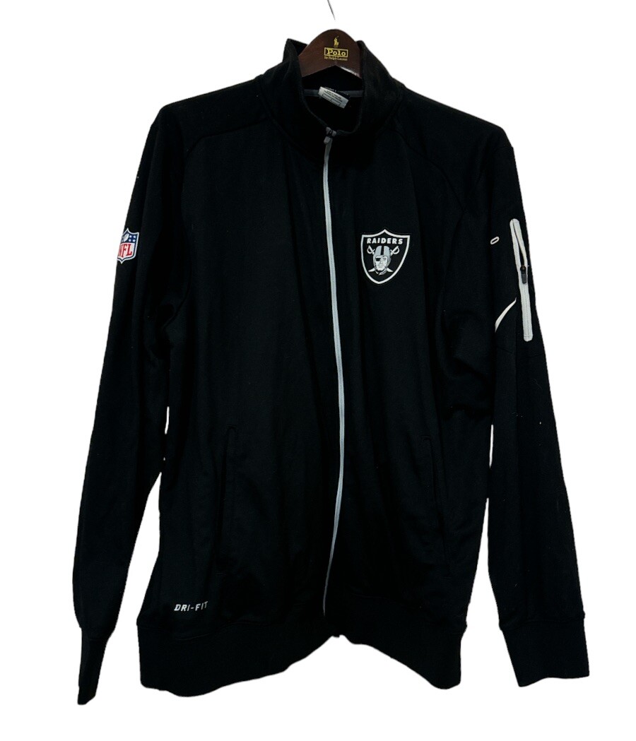 Nike Bomber Jacket Raiders Chamarra Nike Nfl 0082 Nike Las Vegas Raiders  Dri-Fit On Field Track Jacket Gray