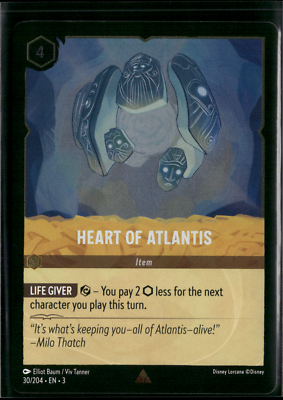 atlantis lorcana cards - Restoring - 201/204 - Rare (Foil) The item may be similar but not exactly the same as the image (e.g What's your favorite Disney Lorcana