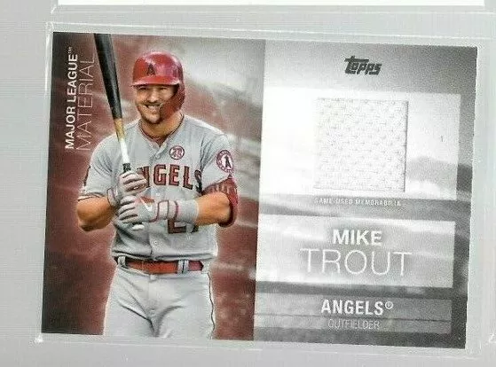 2020 Topps Major League Material Mike Trout Jersey Card #MLM-MT Angels