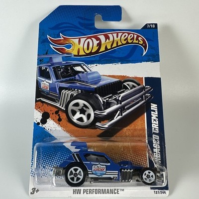 Hot Wheels AMC Greased Gremlin 137/244 - Blue - HW Performance 7/10 *Dented* E2