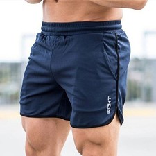 Men Fitness Mesh Shorts Quick Dry Summer Gym Sportswear Jogger Pants