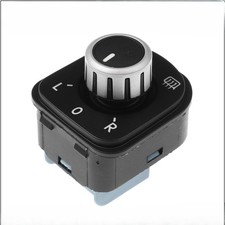 Chrome Mirror Knob Heated Switch For VW Jetta GTI Golf MK5 MK6 Tiguan Passat B6