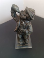 Kupferfigur ein Mann am trinken alte Figur vermutlich Kupfer