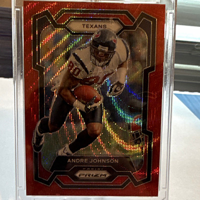Panini 2023 Prizm Andre Johnson #121 Houston Texans Red Wave Prizm /149