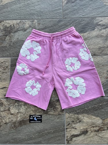 Denim Tears The Cotton Wreath Shorts Pink Size Small 100% AUTHENTIC! Fast Ship