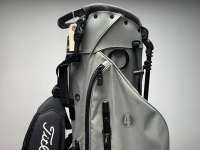 Titleist Players4 スタンドバッグ (グレー) Granite Players 4 Stand Bag | Heather Material Golf Bag