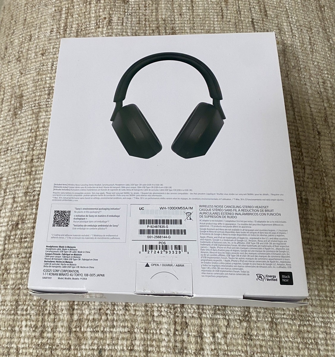 Sony WH-1000XM5 Wireless Noise Canceling Headphones - Black for