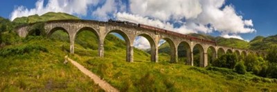 Wandbild: Dampfzug auf Old Bridge, Highlands, Schottland (115298719)