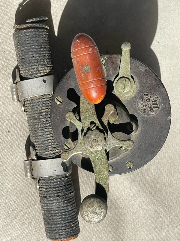 Antique Used Penn Fishing Tackle Mfg Co Phila PA -reel salt water,No. 60, DENVER