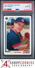 1991 UPPER DECK FINAL EDITION #17F JIM THOME RC HOF PSA 10