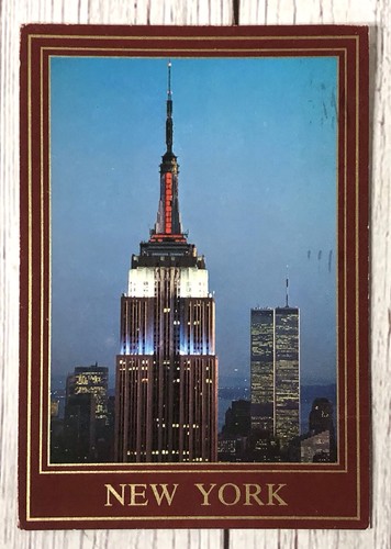 Empire State Building At Night New York City NY NYC Postcard - Picture 3 of 4