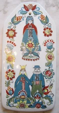 VTG Figgjo Norway Saga Norsk Wall Plaque tile trivet cheese tray Norwegian