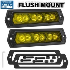 2x For Chevrolet Silverado 1500 2500 8 Flush Mount Cree Led Light Bar Spot Pods