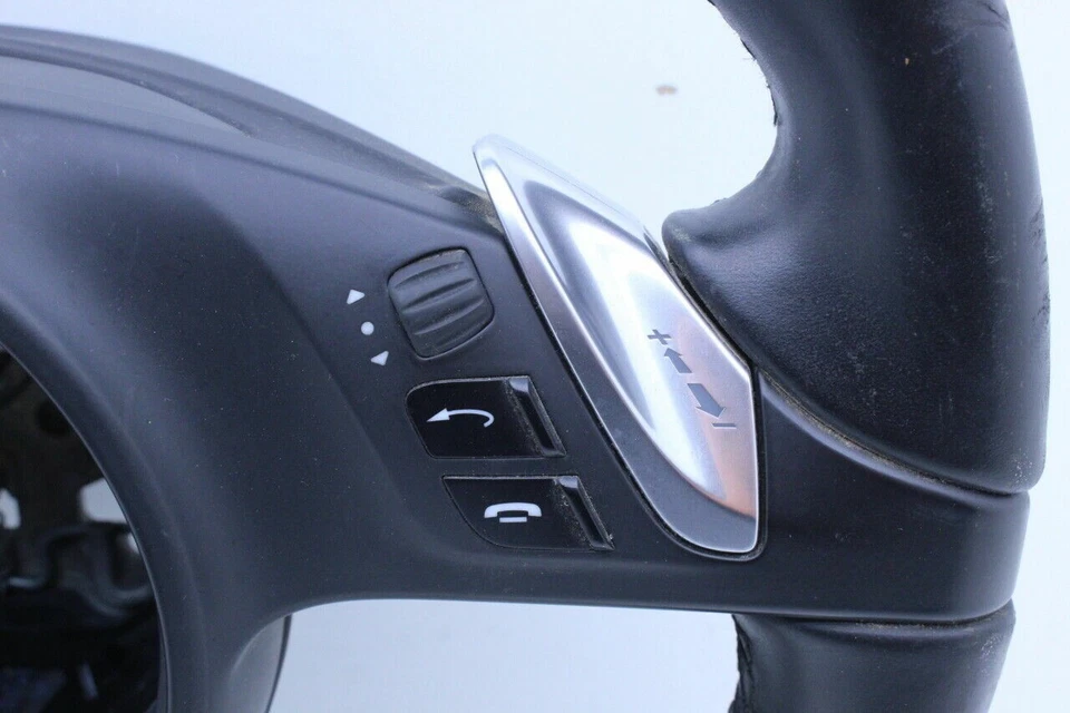 Volante Porsche Cayenne Panamera 2011-2014 madera OEM usado dañado Foto 3 de 4