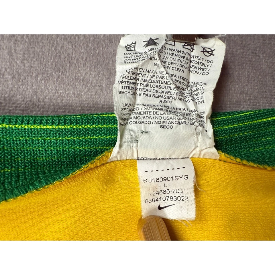 Camiseta de fútbol Nike Brasil CBF niños L amarilla verde Dri-Fit estilo Copa Mundial 2016 Foto 3 de 4