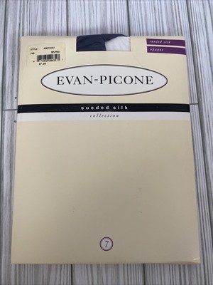 Evan Picone Women s Sueded Silk Collection Hosiery SZ SM/MED Opaque Amethyst NWT