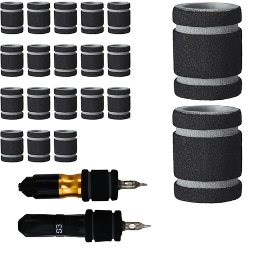 20PCS 25-35MM Tattoo Memory Foam Grip Cover Pen Machine Grip Cover Disposable - product listing photo