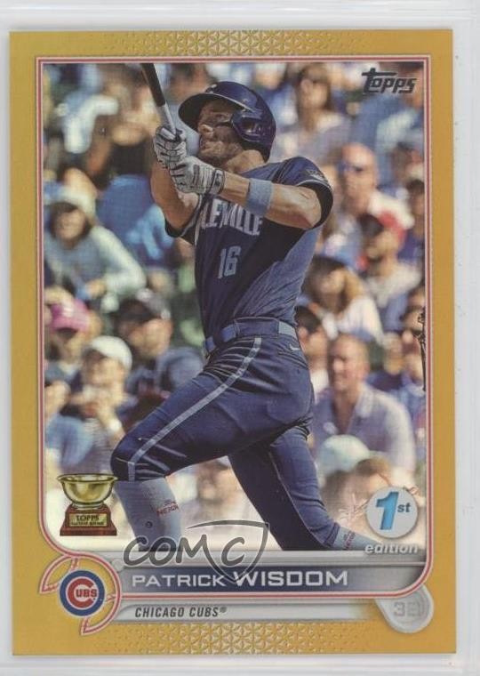 2022 Topps Series 1 1st Edition Gold Patrick Wisdom #271 0ji0