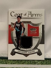 ANFERNEE SIMONS 2022-23 Panini Crown Royale Coat Of Arms Game Worn Blazers