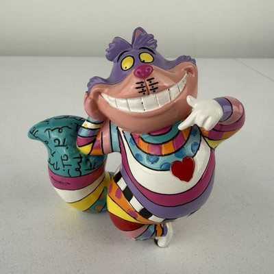 Disney Romero Britto Cheshire Cat Mini Fig Heart Chest Figurine 4059583