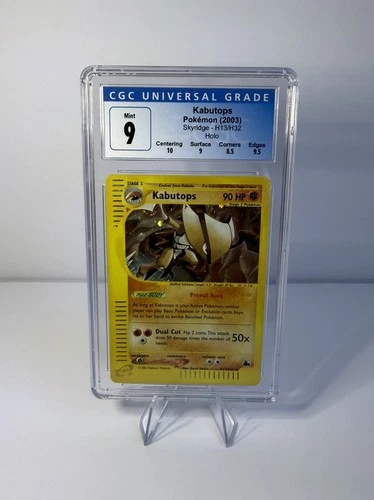 CGC 9 MINT Kabutops 2003 Skyridge H13/H32 Holo Pokemon Card