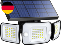 Intelamp Solarlampen FüR AußEn Mit Bewegungsmelder LED Solarstrahler